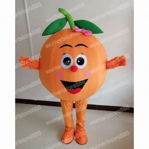 Halloween Orange Mascot Costume High Quality Cartoon Animal Theme Character Carnival Festival Fancy Dress Adults Size Xmas Outdoor Party Outfit