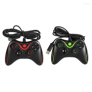 Spelkontroller Joysticks Vodool USB Wired Handle Controller Joypad Gamepad för Microsoft Xbox 360 Slim PC Windows Pads Accessories Phil2