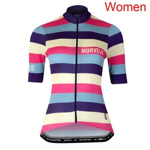 2022 Team Morvelo Womens Cycling Jersey Summer Breattable Short Sleeves Mountain Bike Shirt Snabbt torr cykeltoppar utomhussportuniform Y22070207