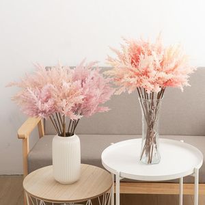 Decorative Flowers & Wreaths 50cm Artificial Dandelion Rime Flower White Wedding Party Decoration Bouquet Home Living Room Arrange DIY Fake