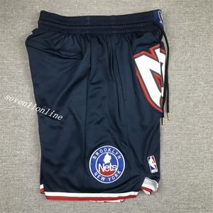 2022 New City Style Men's Team Basketball Short Fan's Brooklyn Unite City Version Sport Stitched Shorts Hip Pop Pants With Pocket Zipper Sweatpants In Size S- 2XL