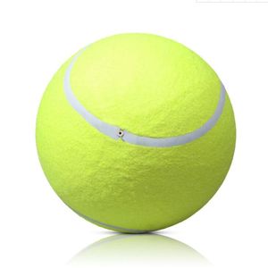 Big Tennis Ball Interactive Pet Dog Cew Toy Signature Tennis Cani che lancia palle di addestramento da 9,5 pollici