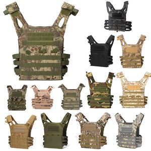 Taktik Molle Yelek JPC Plaka Taşıyıcı Açık Spor Airsoft Dişli Çantalı Çanta Kamuflaj Vücut Zırhı Savaş Saldırı No06-010c