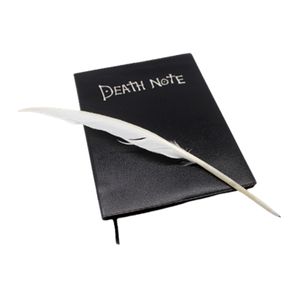 A5 Anime Death Note livre plume stylo ensemble couverture en cuir livre Animation Art écriture Journal pad 220713