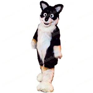 Halloween Husky Fox Dog Mascot Trajes Carnaval Hallowen Presentes adultos adultos jogos de festa de festa