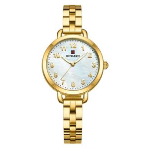 腕時計Relogio Feminino 2022 Gold Watch Women Watches Creative Steel Womens Bracelet女性防水デジタル時計監視