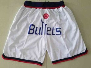 Men Washington's Wizards's just don Basketball Shorts Exquisite embroidered fabric pocket pants