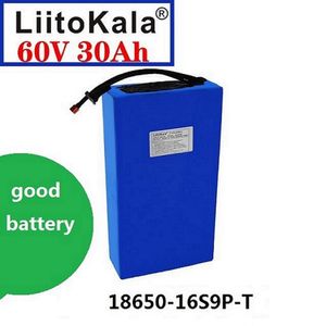 Liitokala 18650 16S9P 60V 30AH Electric Bike Bateria Bezpieczna pojemność