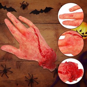 Party Decoration Severed Scary Cut Off Bloody Fake Latex Life Size Arm Hand Foot Brain Heart Haunted House Prop Halloween