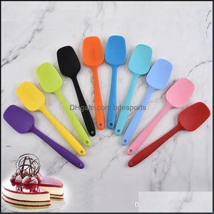 Sile Cream Butter Spata Tools Kitchen Mixing Batter Scraper Brush Butters Mixer Scrapes Durable Baking Cake Spatas Bh4804 Tqq Drop Delivery