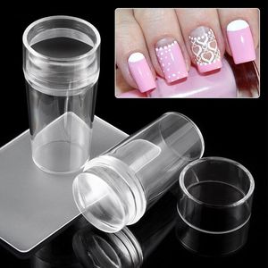 Nail Art Kits 1 Set Easy Silicone Stamp Creative Manicure Tools French Pattern Painting Drawing Polish Seal Print