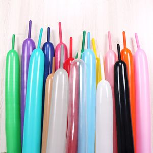 360 Long Magic Balloons 100st Bindning Twisting Latex Balloon Creative Variety Modeling Strip Tjockad Balloon Wedding Birthday Decoration Ballon