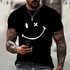 Design Einfaches lächelndes Gesicht Lustiges und humorvolles Design Herren- und Damen-T-Shirt Parodie Herrenbekleidung Tops T-Shirts Größe XXS6XL 220607