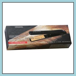 Wholesale ship tool for sale - Group buy Hair Straighteners Care Styling Tools Products Ready To Ship In Stock Pro quot Ceramic Ionic Tourmaline Flat Iron Straightener Black Us Plug