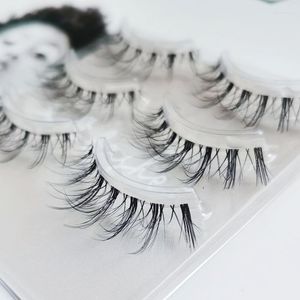 False Eyelashes 3pair /set Natural Lashes Handmade Fake Soft Transparent Stem High Quanlity BeautyFalse Harv22