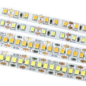 Remsor 5m/lot vattentät RGB LED -remsljus 2835 DC12V 60/120/240 LEDS/M flexibelt belysning Ribbon Tejp Vit/varm vit/blå/RGB stripad