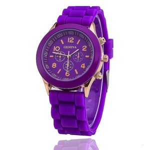 Orologi da polso 2022 S Geneva Brand Silicone Women Watch Ladies Fashion Dress Orologio da polso al quarzo Orologi femminili Montre Femme