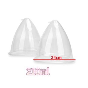 1 Pair 24cm 210ML Large Breast enhancement Pump Breast Massager Vacuum Suction Cups Butt Lift Hip Sex Beauty Buttock Breasts Lifting Firming