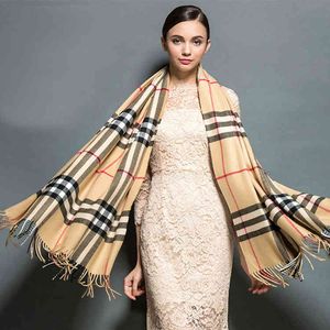 秋と冬のバベッジメンズレディースユニバーサル格子縞のスカーフ汎用セール