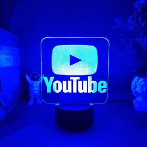 Luzes noturnas Lâmpada de ilusão 3D Cool Perfeita Sala de transmissão ao vivo Decoração PC Desk -Backlight YouTubers Gamer online Light Night Lightsnig