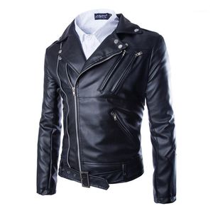 Men's Fur & Faux 2022 Spring Motorcyclist Pilot Jacket Coat Black Leather Casual Full Short Mens Clothing Y