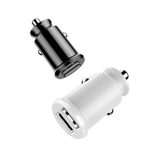 Mini caricabatteria da auto caricabatterie rapido 3.1A Adattatore doppio USB con luce a led per smartphone