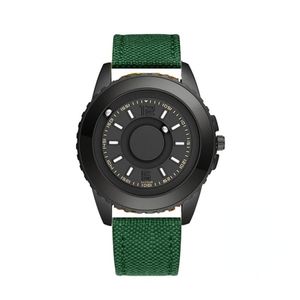 Dropshipping relógio magnético homens luxo silicone couro cinta ímã esfera quartzo pulso homens pull wristwatch EUA Europa