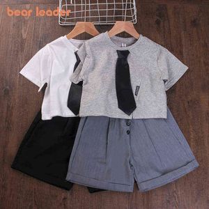 Bear Leader Children Summer Clothes Girls Boys Casual Preppy Suits Fashion T-Shirts And Shorts Outfits Toddler Cute Casual Sets G220509