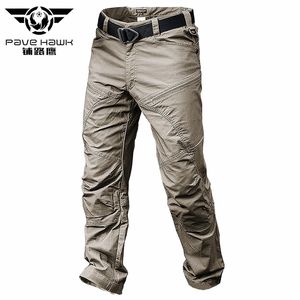 Pavehawk Summer Cargo Spodnie Mężczyźni Khaki Czarny Kamuflaż Armii Taktyczne Wojskowe Wojskowe Wojskowe Dorywczo Spodnie Jogger Spodnie dresowe Streetwear 220330