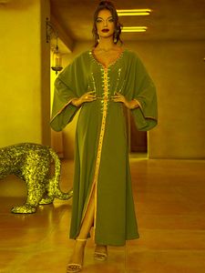 Ubranie etniczne Ramadan Eid Mubarak Kaftans Suknie wieczorowe dla kobiet satyn Abaya Dubai Turcja Islam Arabska sukienka muzułmańska szat Djellaba Femme