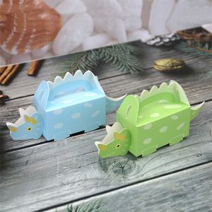 520pcslot Dinosaur Party Candy Box Baby Shower Dynosaurio с днем ​​рождения Упаковка Упаковка бакалавра 220811