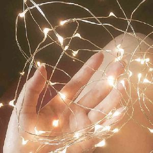LED FAIRY LIGHTS COPPER WIRE STRING M M M HOLIDAY OUTDOOR LAMP GARLAND LUCES for Christmas Tree Wedding Party Decoration L220531