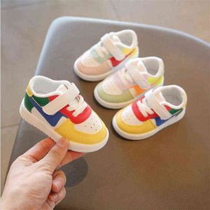 2021 New Baby sneakers Fashion Breathable PU Casual Children Shoes Light bottom non-slip 0-3 years old Boys Girls toddler boots G220517
