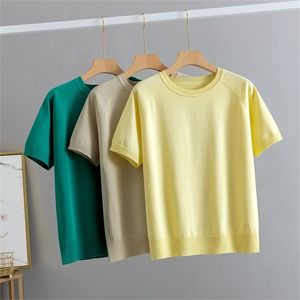 Gigogou Summer Women T-Shirt Fashion Slim Basic krótkie koszulka Top Top Femal Casual Tee Shirt 220525