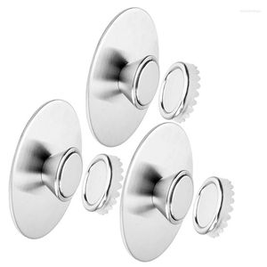 Soap Dishes 3Pcs Holders Magnetic Bathroom Wall Hanging Suction Cup Rack For Daily Use SuppliesSoap