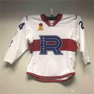 C26 NIK1 2020 Laval Rocket # 24 Daniel Audett Hockey Jersey 자수 Statched 모든 번호와 이름 유니폼 사용자 정의