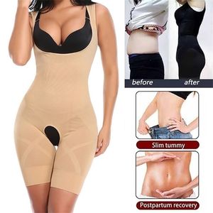 Women Full Body Shaper Seamless Firm Control Faja Waist Cincher Underbust Waist Trainer Corset Girdle Bodysuit Shapewear 220813