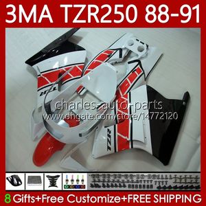 Zestaw Bodys Dla Yamaha Biały Czerwony Czarny TZR TZR TZR250 R RS RR Nadwozie NO YPVS MA TZR250R TZR250 R TZR250RR Moto Moc