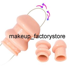 Massage Foreskin Correction Penis Sleeve Two Sizes Delay Ejaculation Screw Shape Ring Cock Sex Toys For Men s282Y