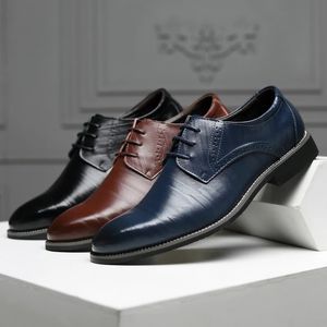 Casual Cow Genuine Leather Shoes Male Mens Oxfords Brogue Shoes Formal Office Business Party Men Dress Big Size 38-48