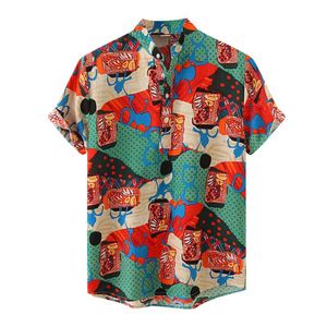 Herr t-shirts lila stor skjorta herrar svart t skjortor packar måne manliga sommar avslappnad topp hawaii kläder långärmad tees menmen's Men'smen's
