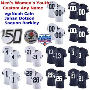 Penn State Nittany Lions College Football Maglie da donna Ta'Quan Roberson Jersey Journey Brown Jaquan Brisker John Dunmore Custom Stitched
