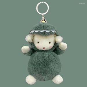 Portachiavi Pendente Del Sacchetto Foresta Animale Farcito Giocattoli Ornamento Alpaca Peluche Portachiavi Agnello Giocattolo Portachiavi Bambole di Pecora Miri22