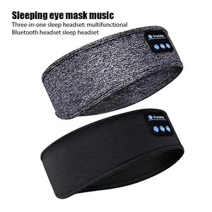 Hot Wireless Music Earphones Bluetooth Sleeping Headphones Sports Headband Thin Soft Elastic Comfortable Eye Mask for Side Sleeper
