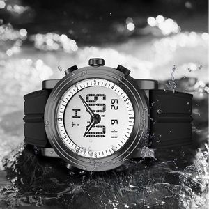 Armbanduhren Digitaluhr Herren LED Große Uhren Wasserdicht Luxus Edelstahl Sport Männlich Alarm Elektronische Uhr DropWristwatches