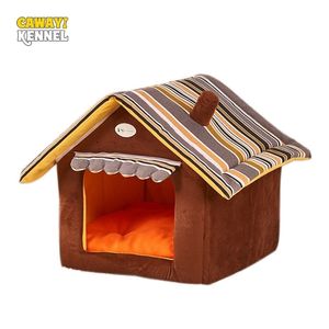 Cawayi Kennel Dog Pet House 개 침대 개 고양이 작은 동물 제품 제품 Cama Perro Hondenmand Panier Chien Legowisko DLA PSA 210401