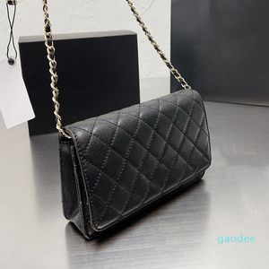 2022 Classic Mini Flap Caviar Wallet Geldbörse Taschen Kalbsleder Telefonkartenhalter Multi Pochette