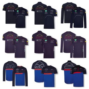 F1 team uniform new driver T-shirt men and women fans racing suit casual round neck quick-drying T-shirt can be customized