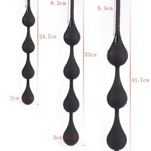 Sex toy Toy Massager Water Drop Silicone Large Anal Balls Butt Plug Dilatador Beads Anus Expander Intimate Goods Toys for Adults Women Men Gay RHP5