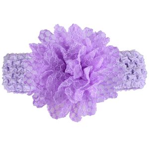 30pcs Beautiful Lace Fabric Flower Headband For Baby Girls Hair Accessories Children Kids Elastic Hairbands